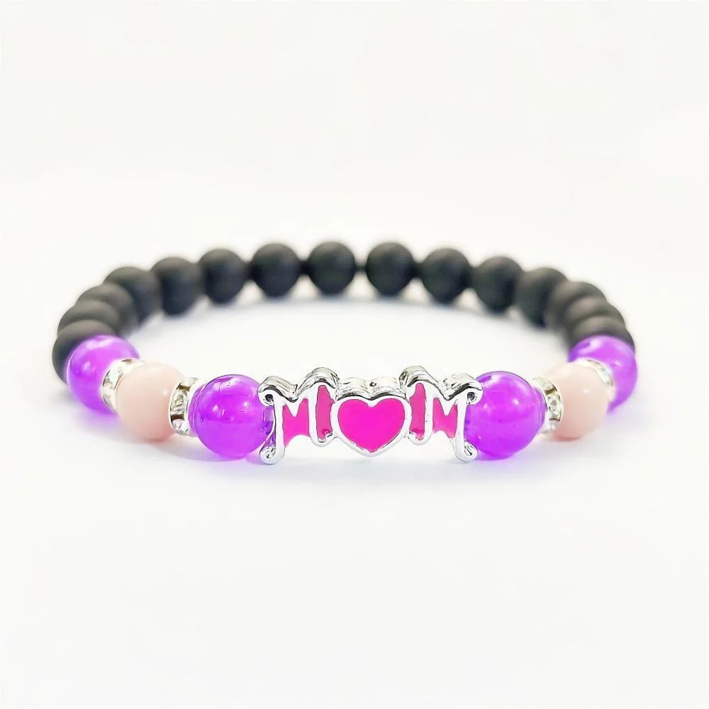 Mother'S Day Love Night Light Bracelet Fashion Glow In The Dark Beaded Bracelets For Women Mom Jewelry Gift 2025 New