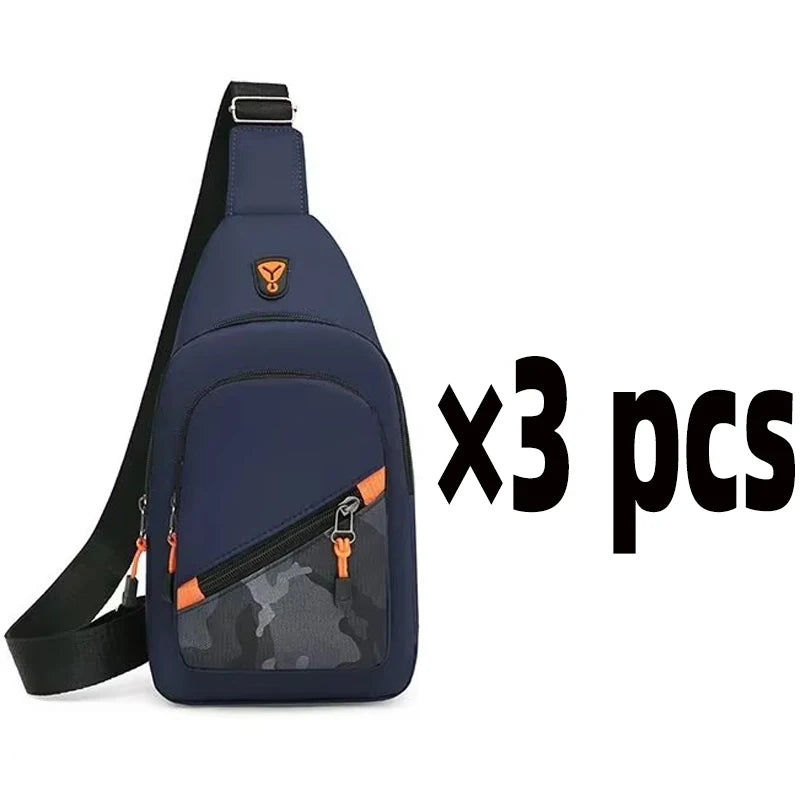 Rilibegan Nylon Men's Chest Bag 2023 New Portable Casual Shoulder Bag Trendy and Unique Design Crossbody Bag